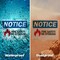 Signmission Fire Safety No Storage OSHA Notice Sign, Plastic, 10in W x 7in L, 2PK OS-2PACK-NS-P-710-L-12655 - alternate 4